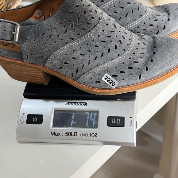 Sofft Gray Perforated Mules - Picture 10 of 10